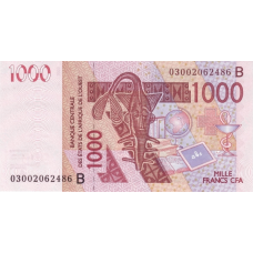 P215Ba Benin - 1000 Francs Year 2003 (OUT OF STOCK)